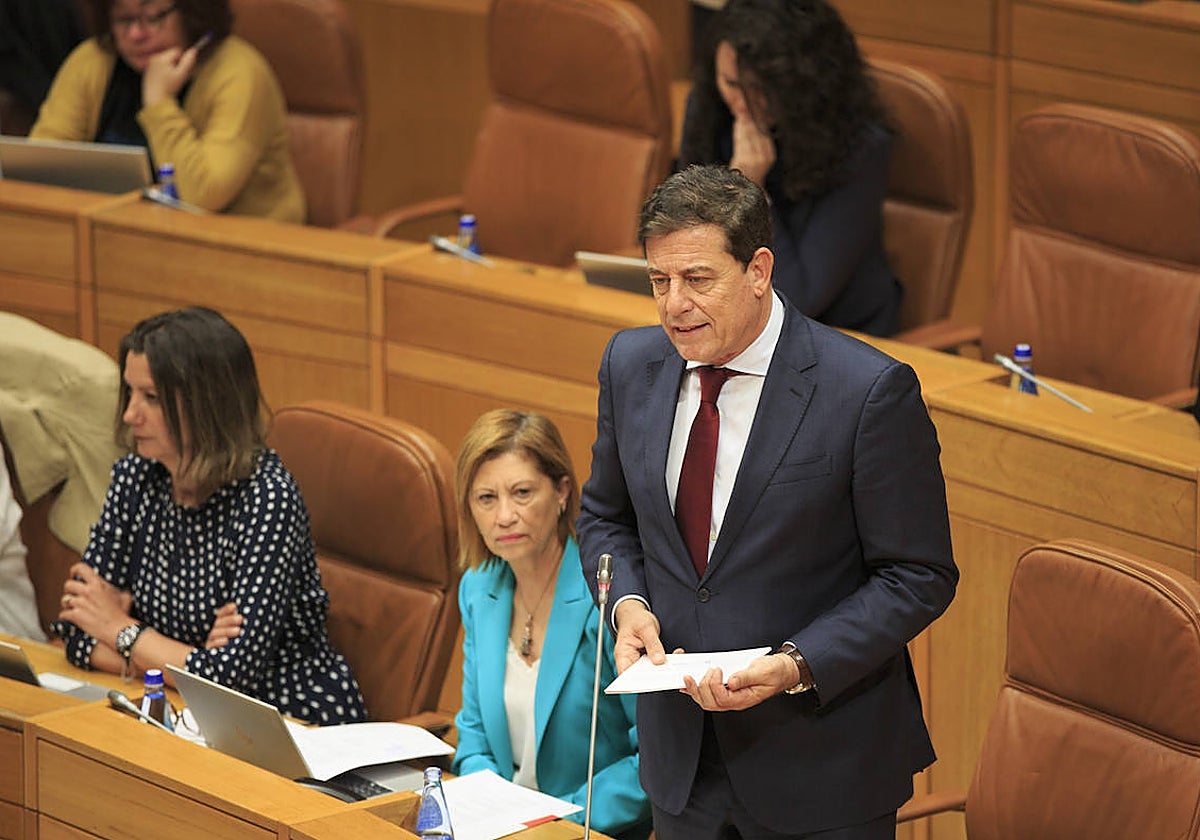 José Ramón Gómez Besteiro, esta semana, en el Parlamento de Galicia