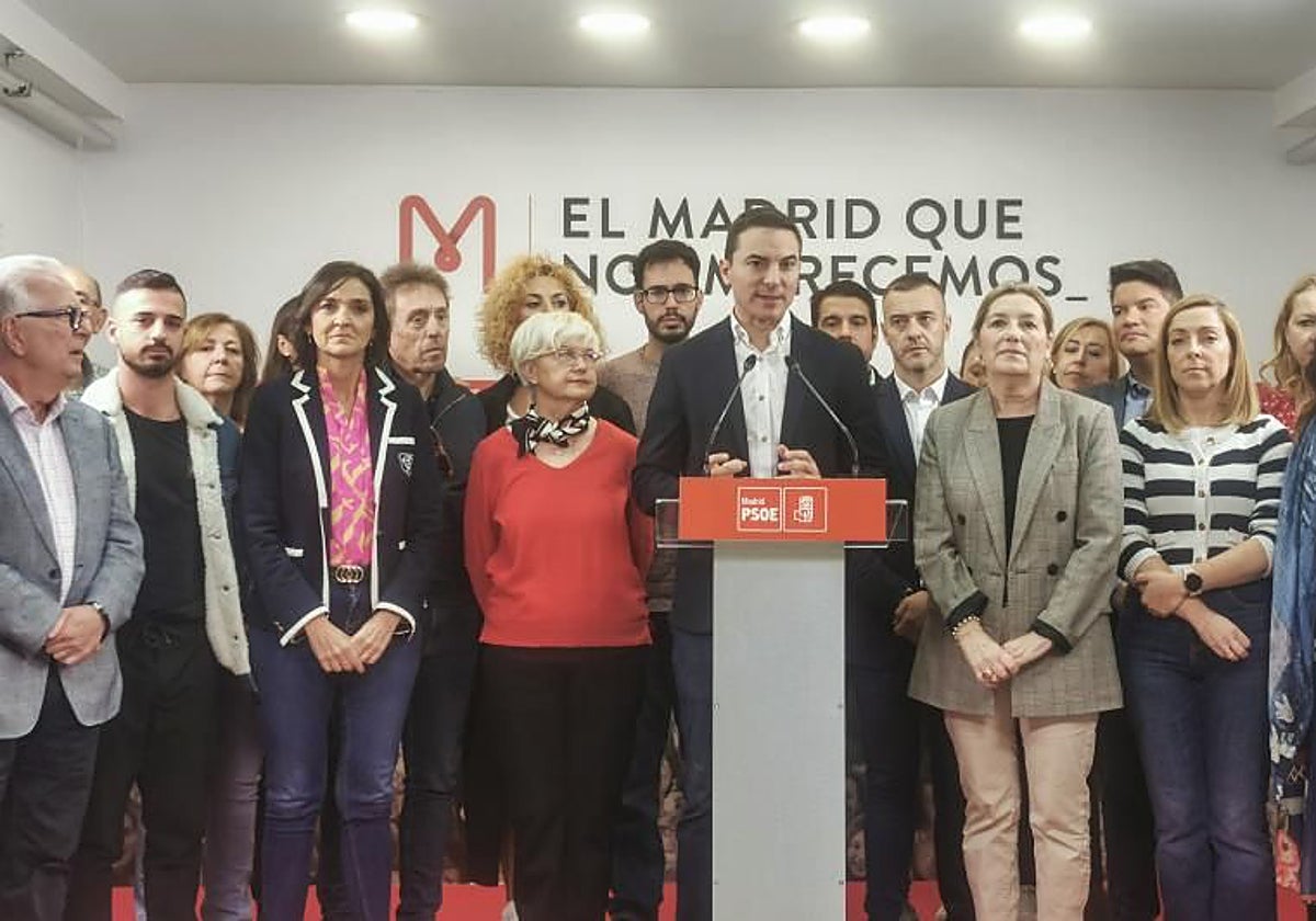 Juan Lobato, con la ejecutiva del PSOE de Madrid para apoyar a Sánchez