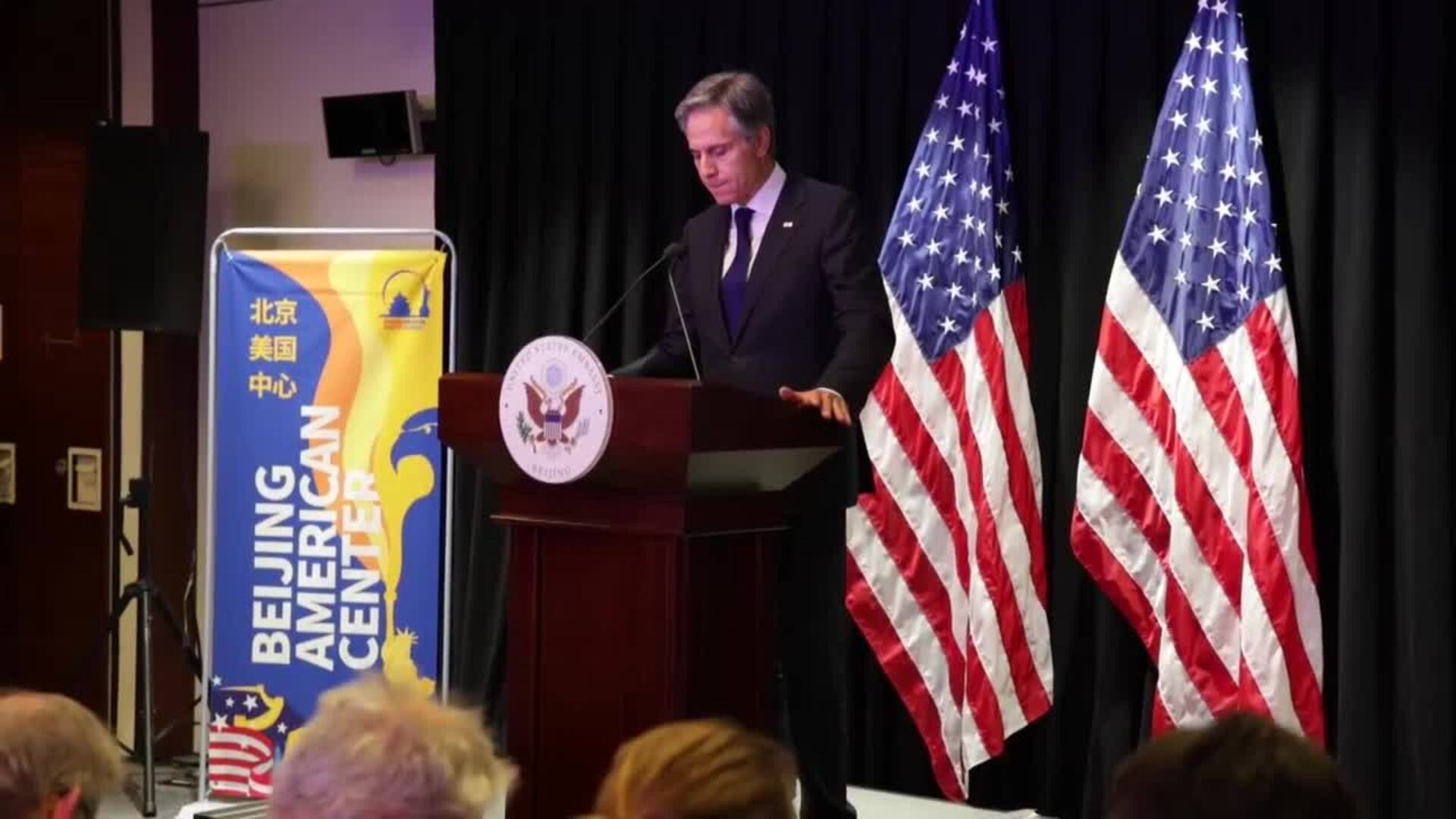 Blinken no habló sobre TikTok en China pero pidió &quot;igualdad de condiciones&quot; a Pekín