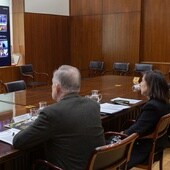 Robles interviene por videoconferencia en la reunión del Grupo de contacto para la Defensa de Ucrania