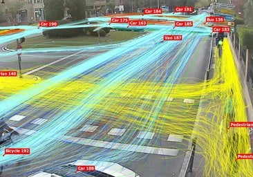 Las 56 cámaras de tráfico con inteligencia artificial en Madrid: atascos, cruces ilegales o kamikazes