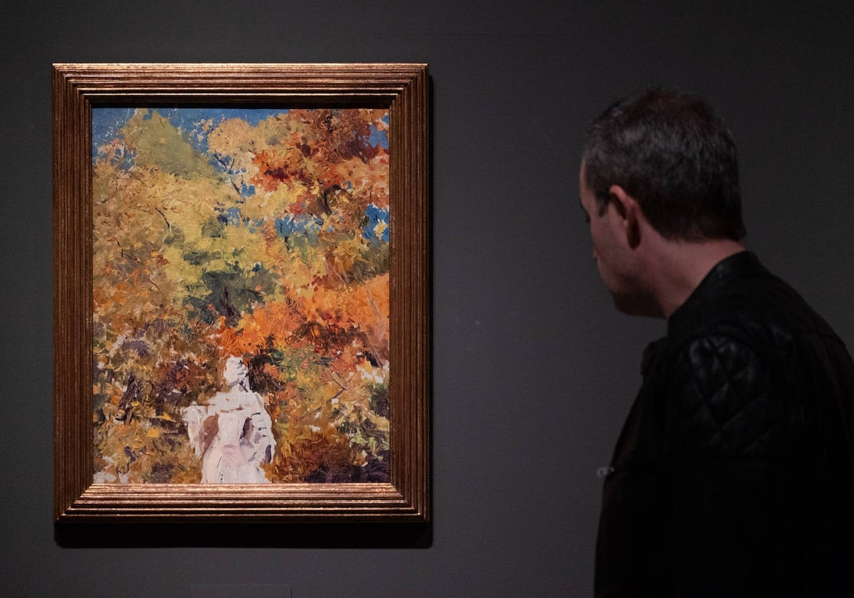 Uno de los lienzos de Sorolla que se puede ver en la exposición del Museo Nacional de Escultura, en el Palacio de Villena