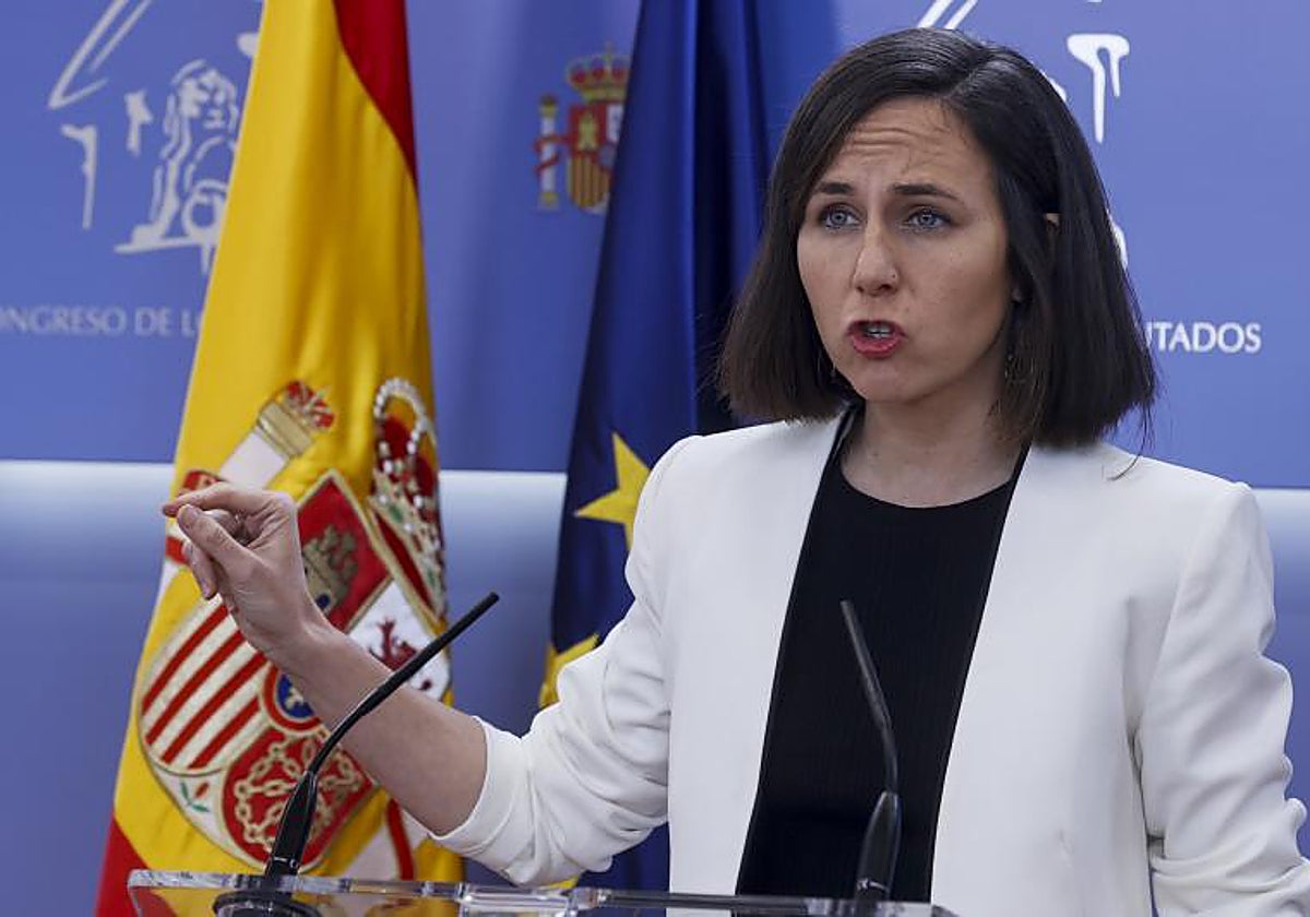 La portavoz de Podemos, Ione Belarra