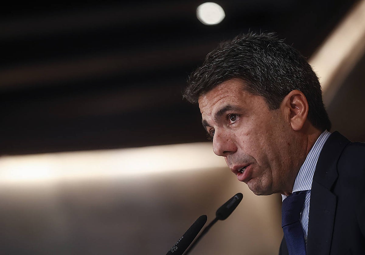Imagen de archivo del presidente de la Generalitat Valenciana, Carlos Mazón