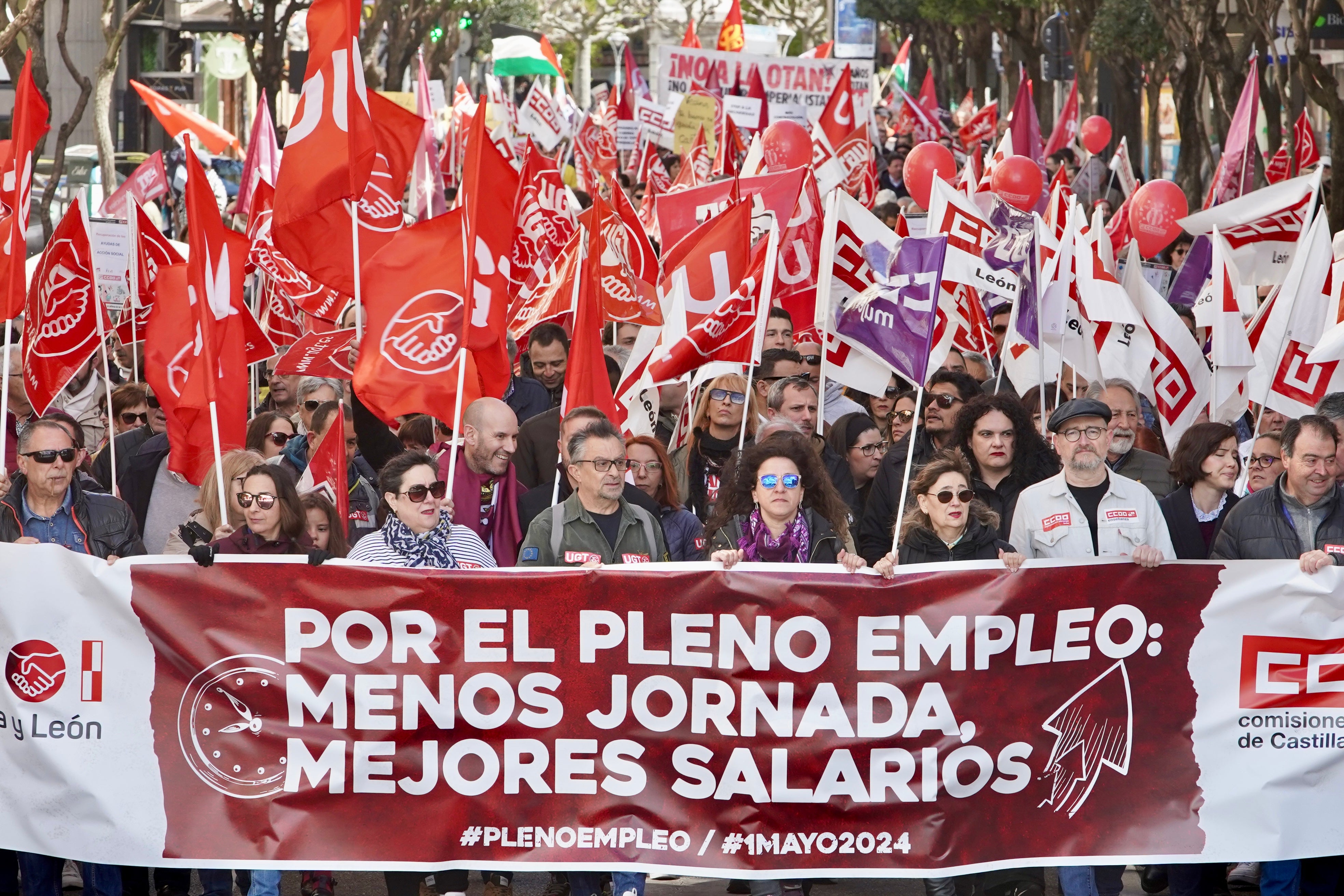 Manifestación del 1 de mayo en León