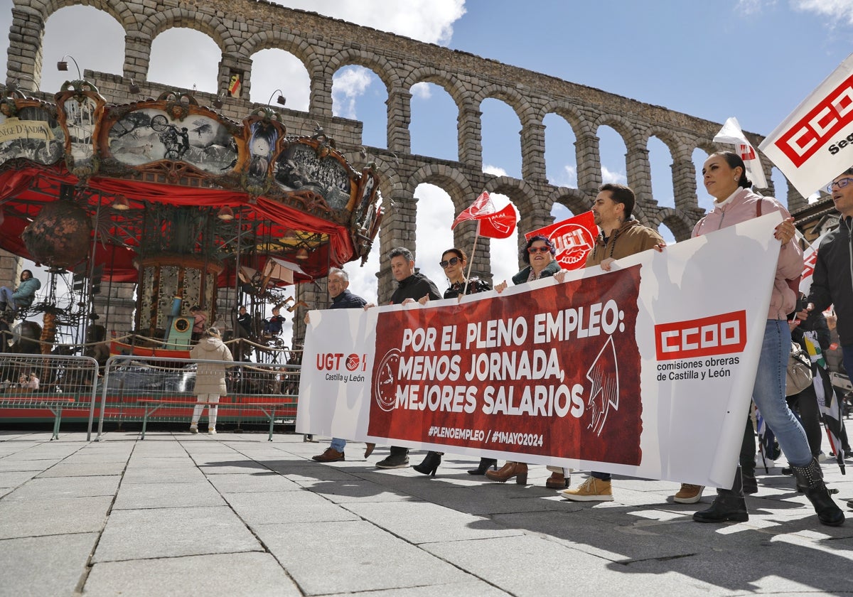 Manifestación del 1º de mayo en Segovia