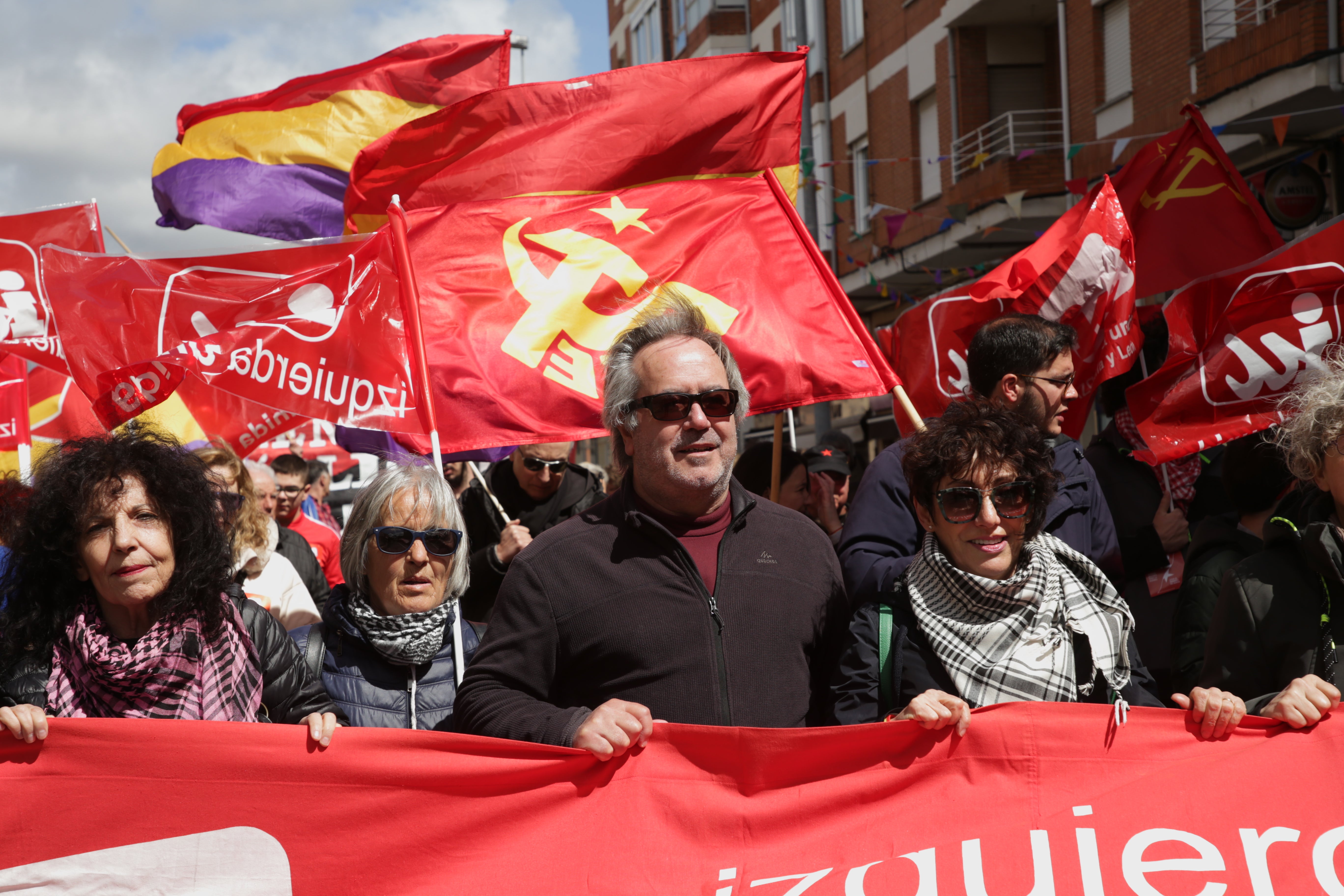 El alcalde de Zamora, Francisco Guarido, en la manifestación de la capital zamorana