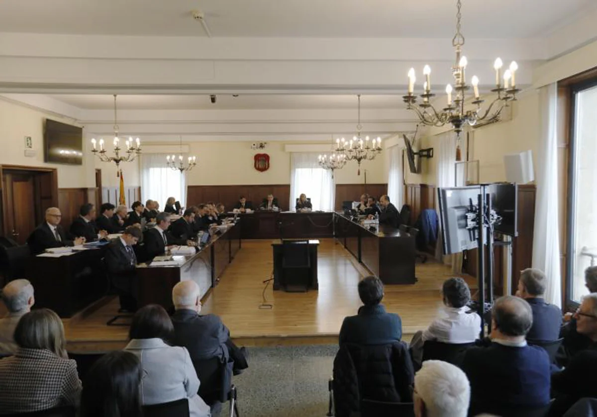 Imagen del juicio que se celebra en la Audiencia de Sevilla por los cursos de la UGT