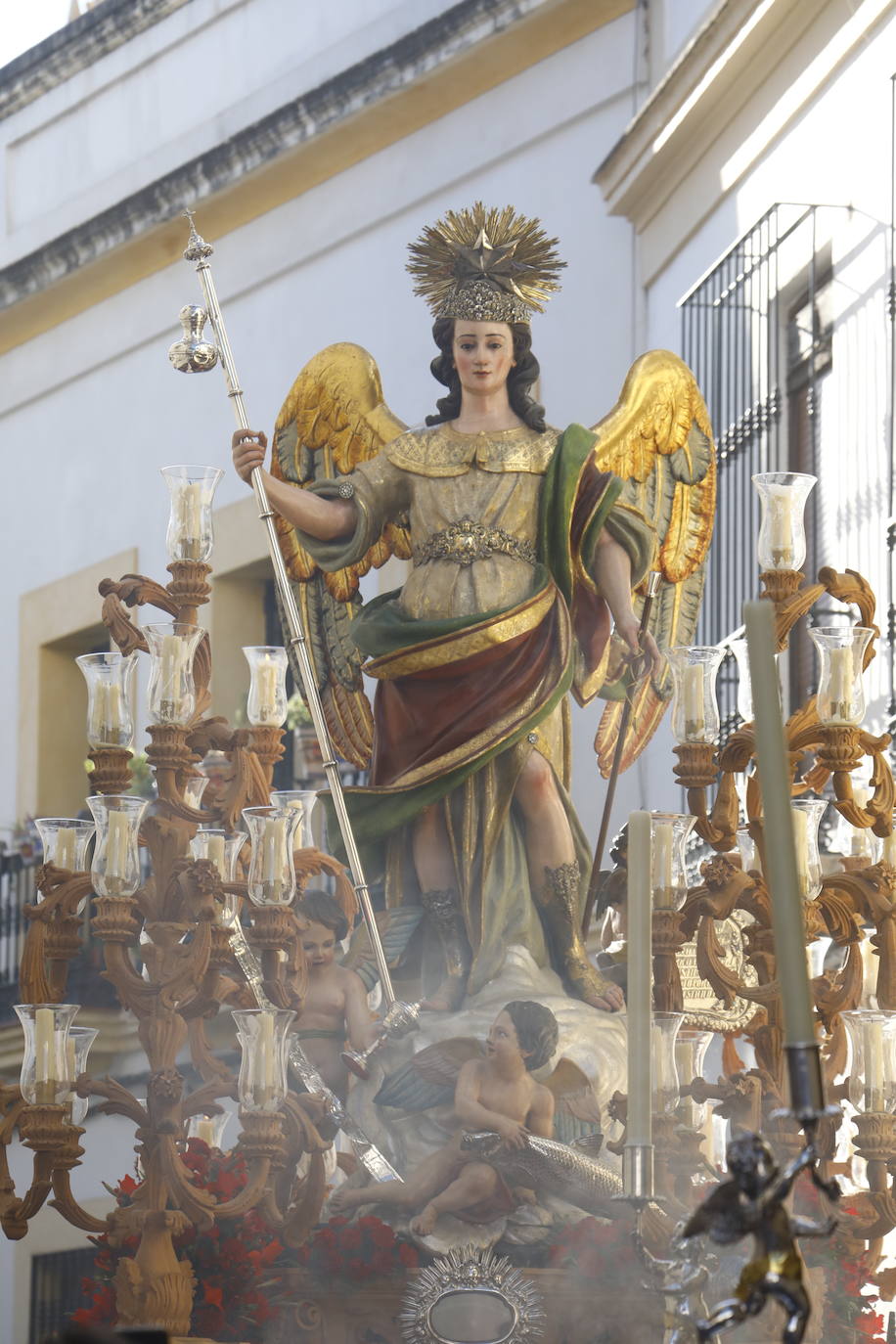 Fotos: La elegante procesión del Arcángel San Rafael en Córdoba