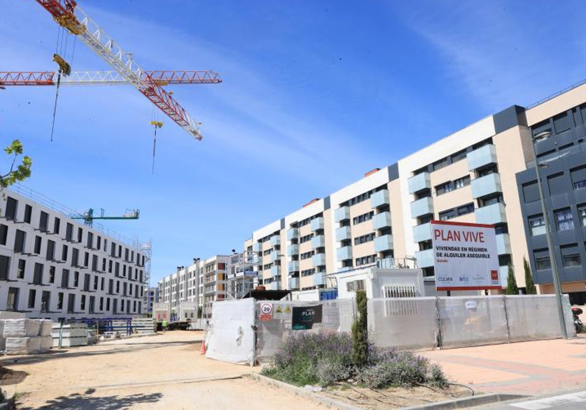 Edificios construidos para alquiler en la zona Sur de Madrid