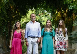 Los Reyes y sus hijas, el pasado verano, en Mallorca