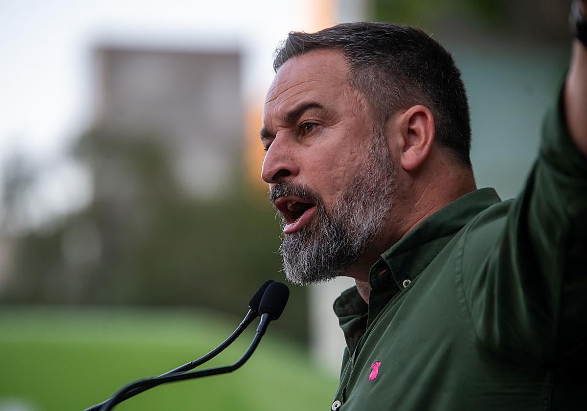 Abascal, durante el mitin