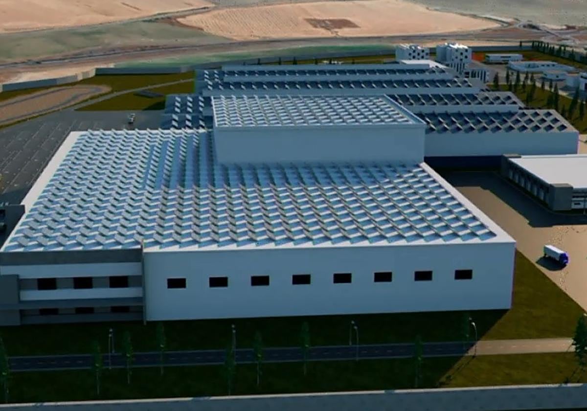 Infografía del centro de abastecimiento, uno de los principales edificios de la Base Logística