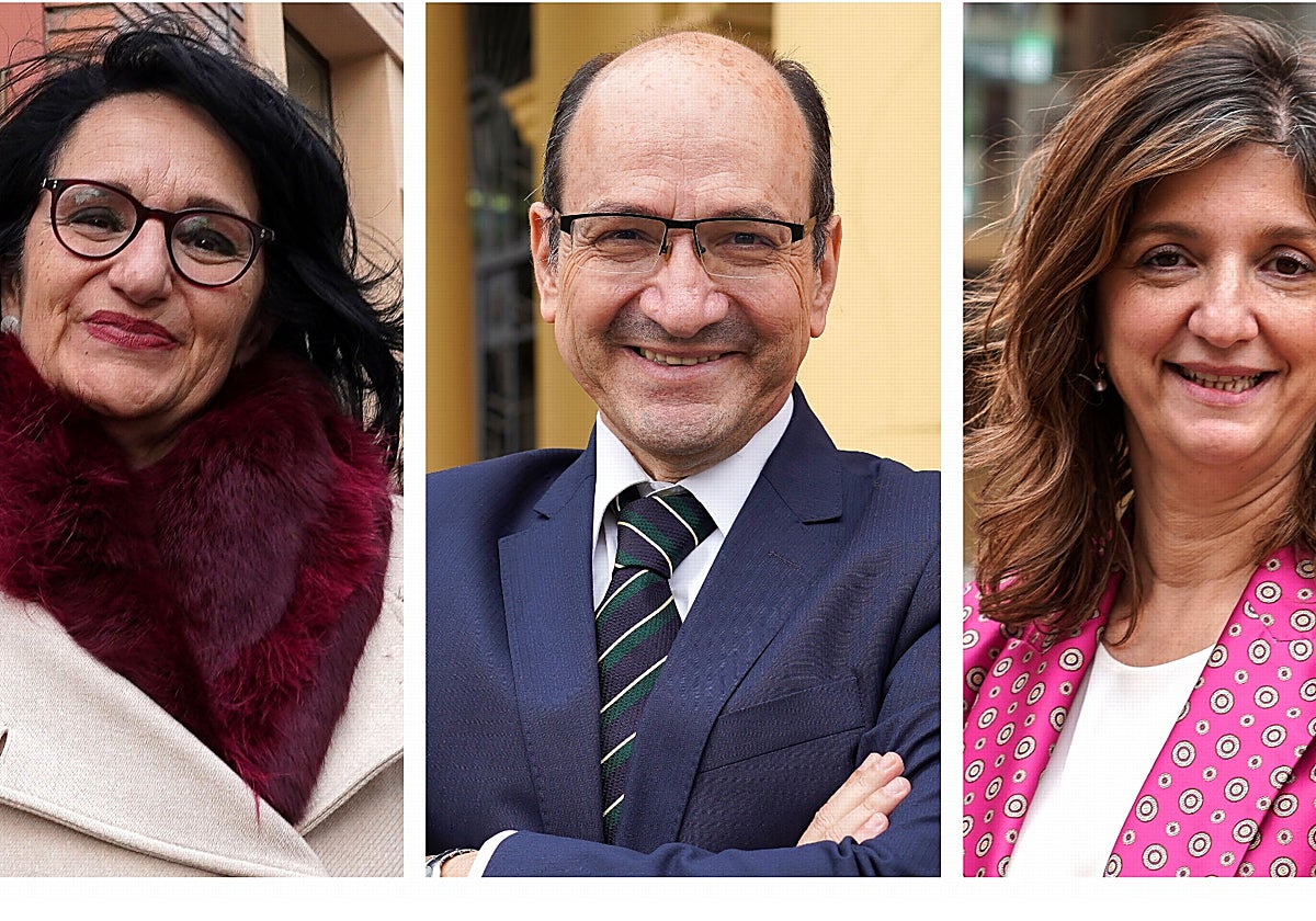 Nuria González, Juan José Fernández y Teresa Mata, los candidatos a rector en la Universidad de León