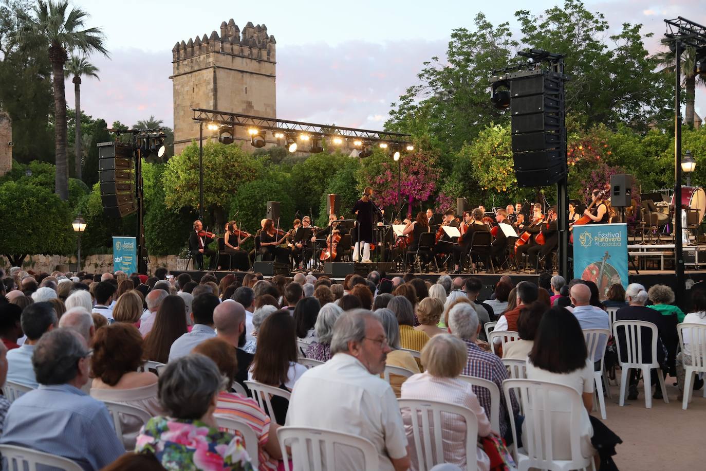 Las imágenes del concierto de la Orquesta de Córdoba en los Jardines del Alcázar