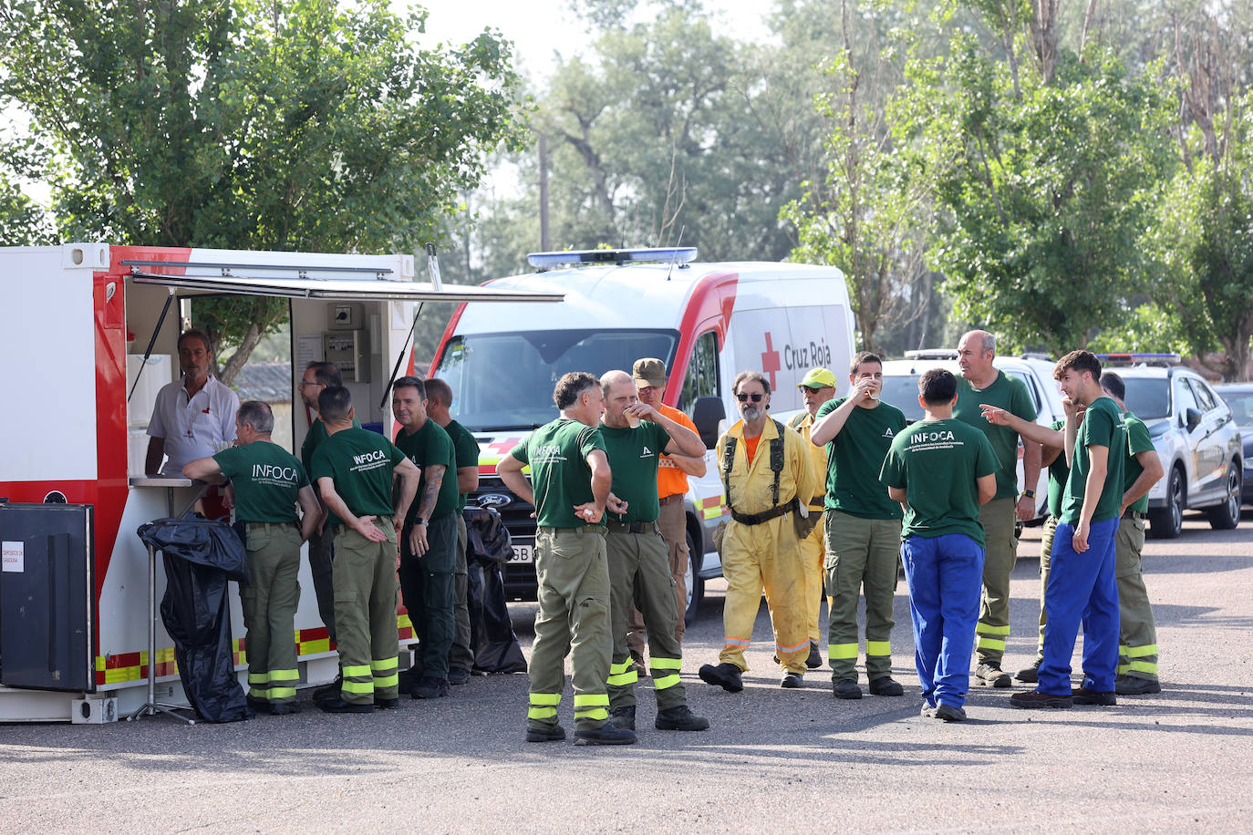 Fotos: así se dirige la lucha contra un incendio forestal en Córdoba