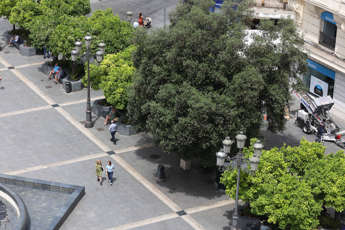 Fotos: la nueva plaza de Las Tendillas, al detalle tras cumplir 25 años
