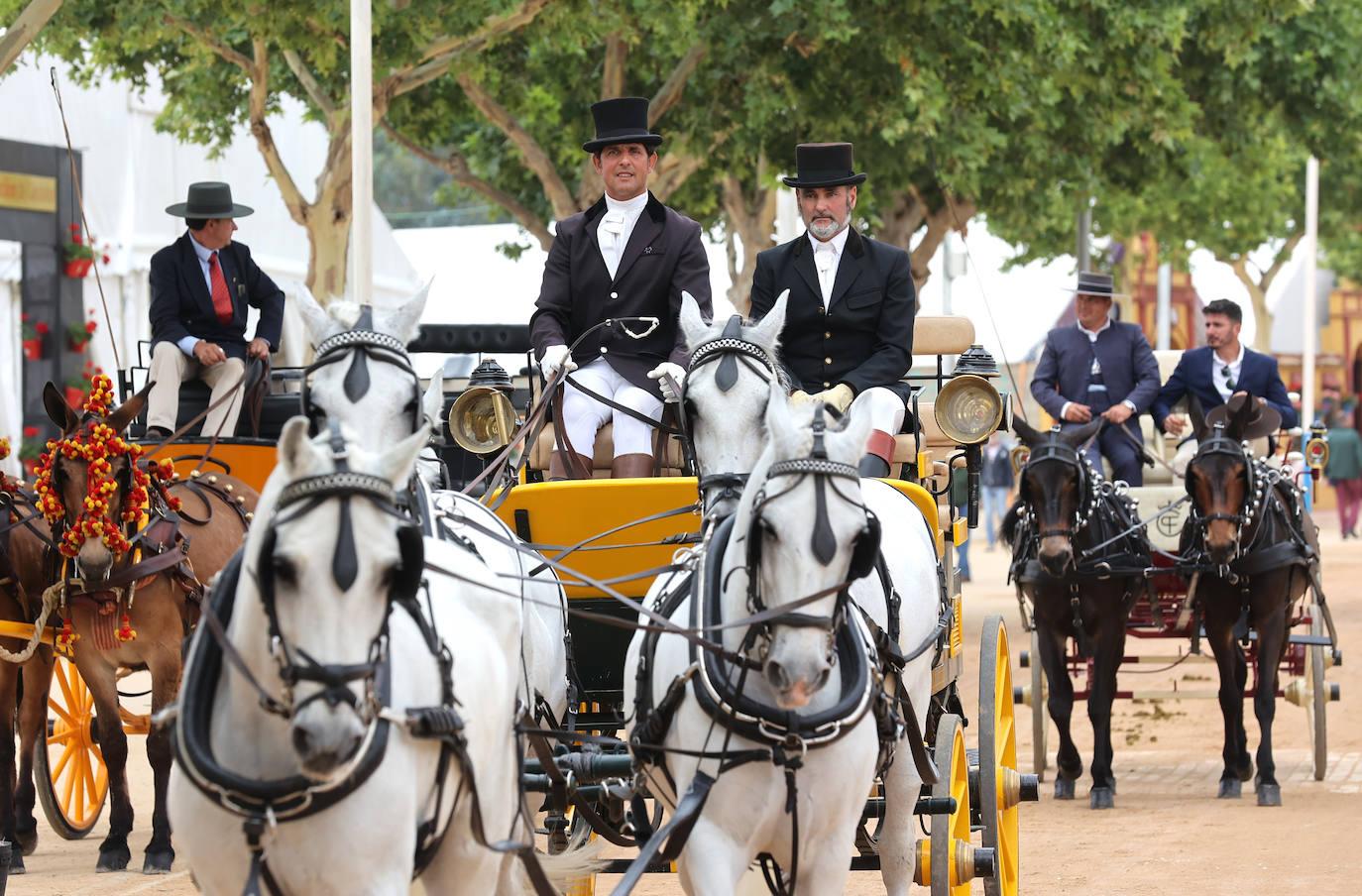 Coches de caballos en la Feria de Córdoba