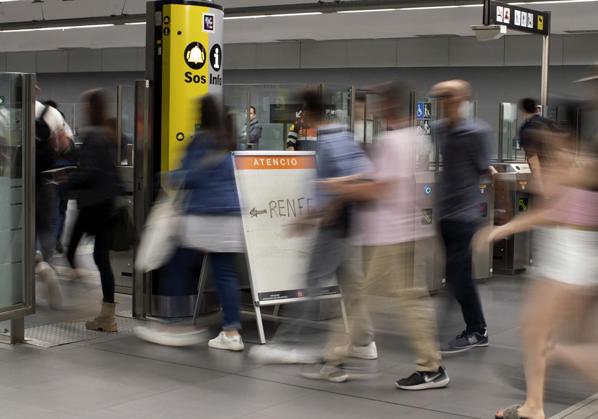 Personas en el servicio de Rodalies