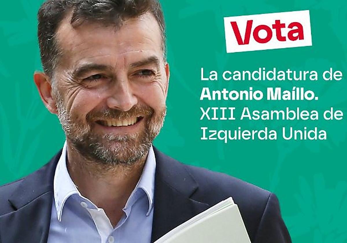 Maíllo, en la imagen de su candidatura