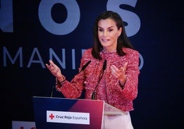 Doña Letizia: «Siempre encontraremos una mano tendida en Cruz Roja»