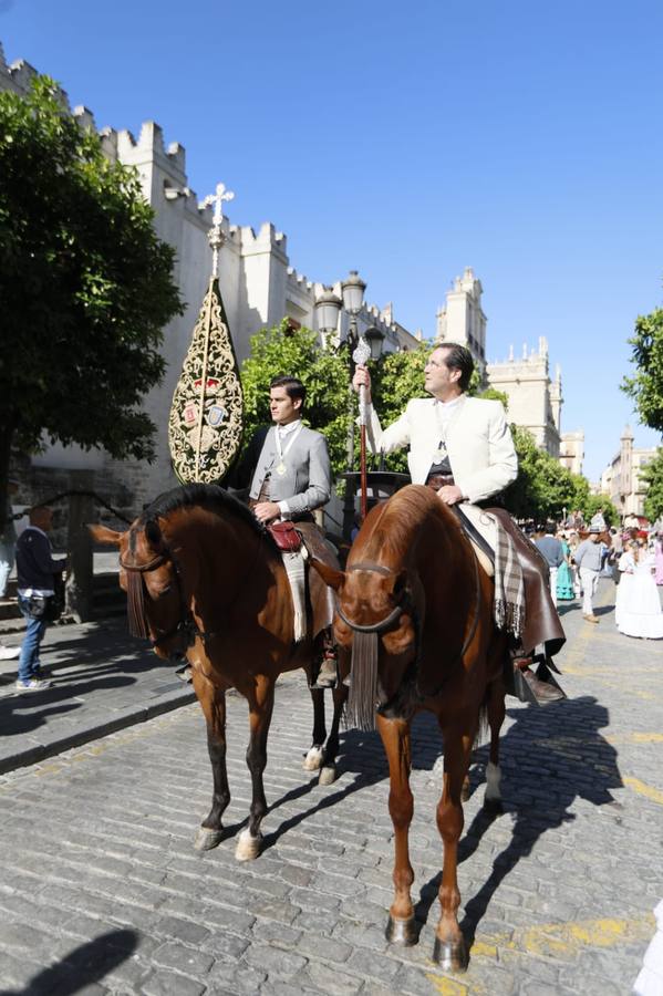 Salida de la Hermandad de Sevilla-El Salvador en su peregrinación a la Aldea del Rocío