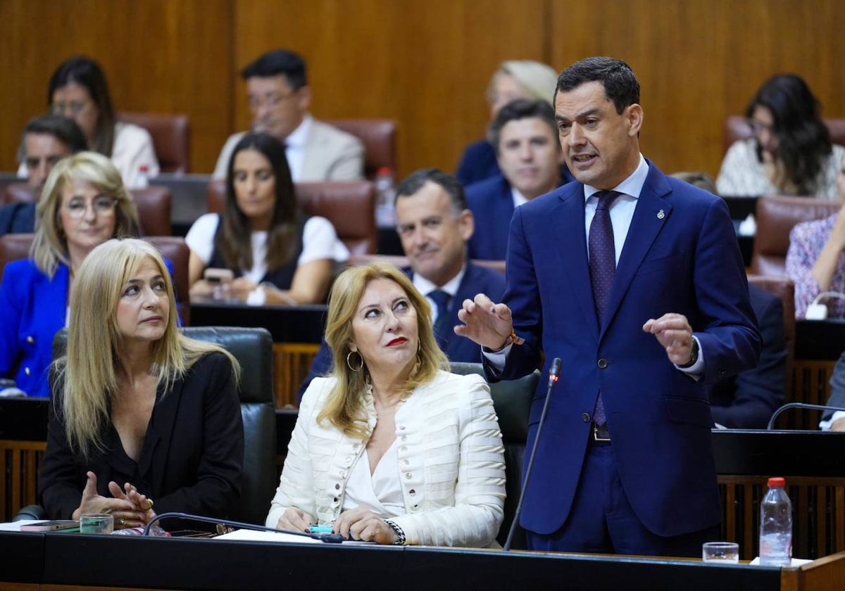 El presidente andaluz, Juanma Moreno