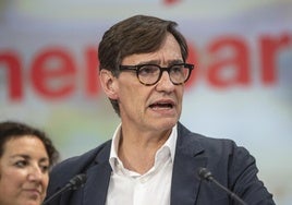 Salvador Illa afirma que ERC «tiene y seguirá teniendo un papel relevante» en la política catalana