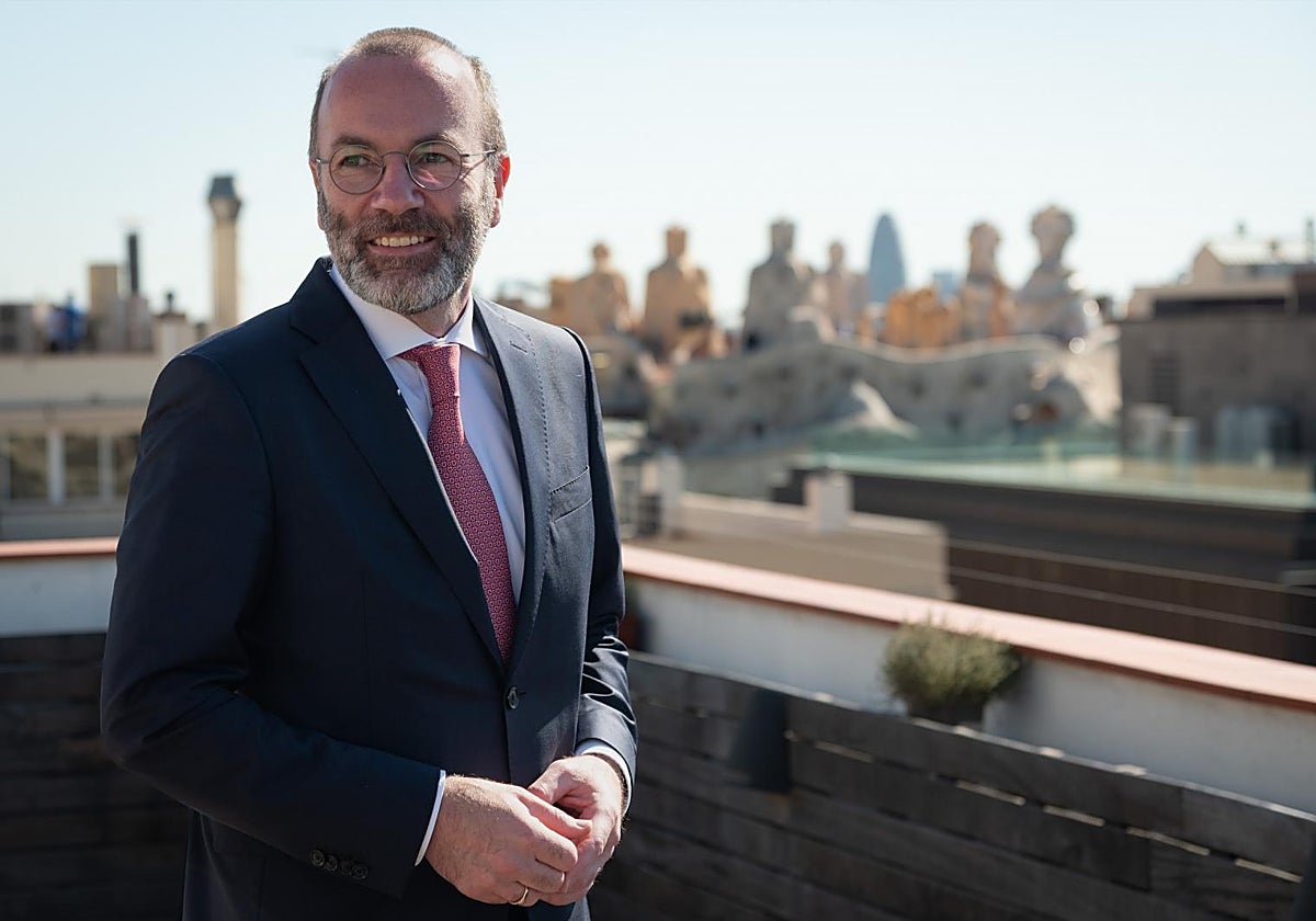 Manfred Weber, fotografiado en la sede de ABC en Barcelona