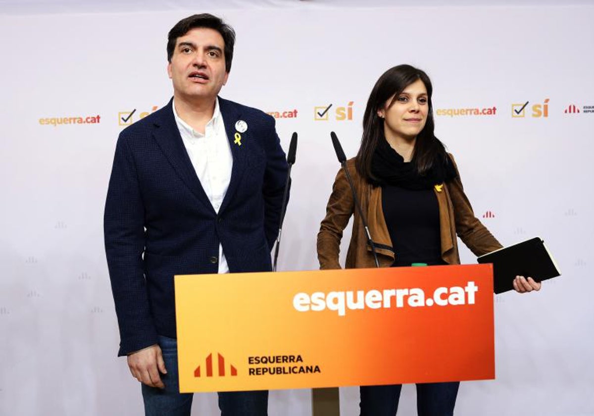Sergi Sabrià junto la secretari general adjunta, Marta Vilalta