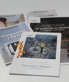 Imagen secundaria 2 - Arriba, la Fundación Cerezales. Debajo, actividad en el Patio Herreriano y documentación elaborada por el área de Educación del museo vallisoletano