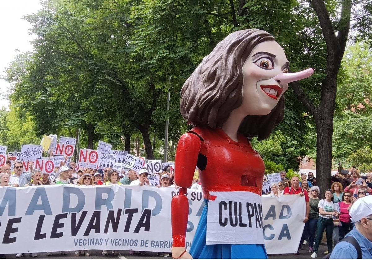 Imagen de la manifestación por la sanidad pública