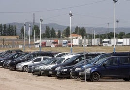 Colas de hasta dos horas para salir del parking de la Feria de Córdoba