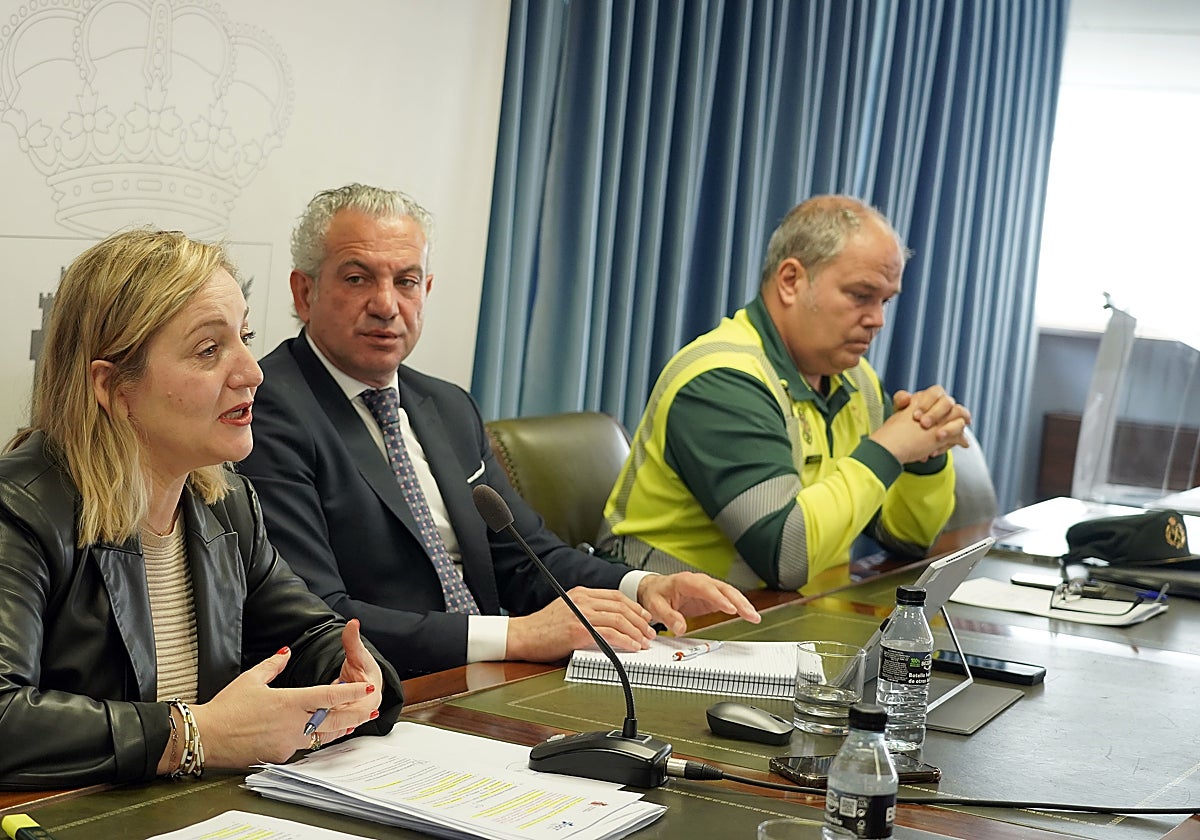 Matías, Sen y González Iturralde, este martes en la presentación del plan de choque