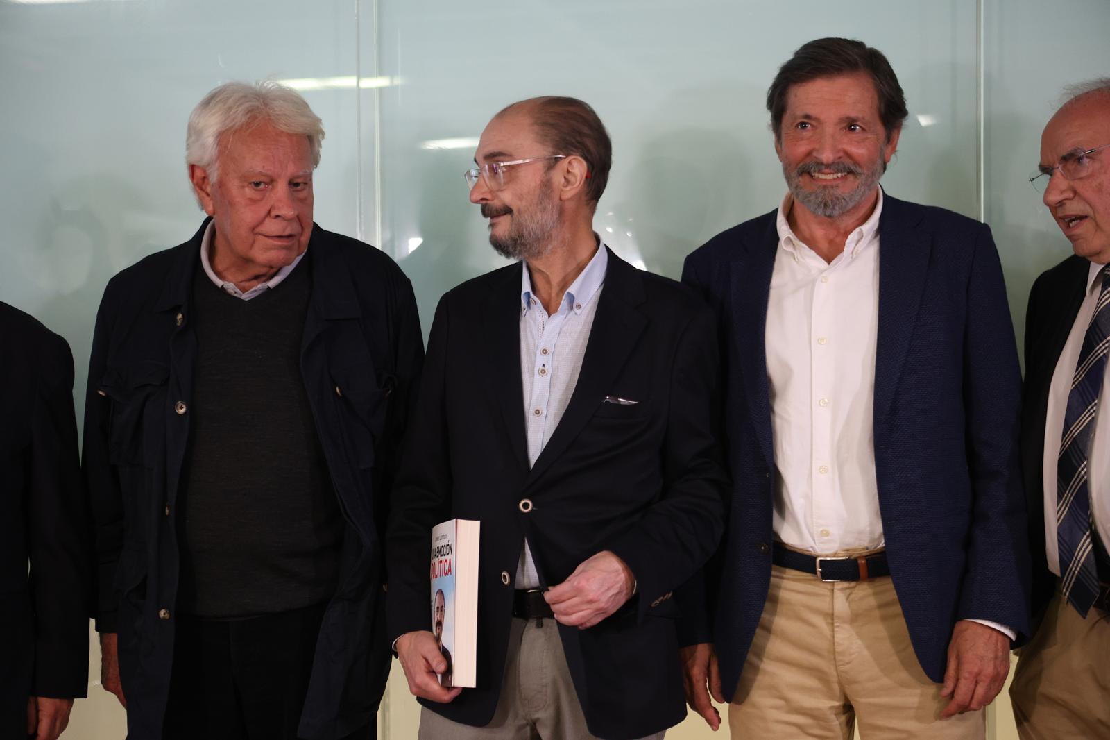 Felipe González, Javier Lambán y Javier Fernández