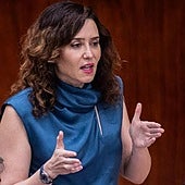 Isabel Díaz Ayuso, en el Pleno de la Asamblea