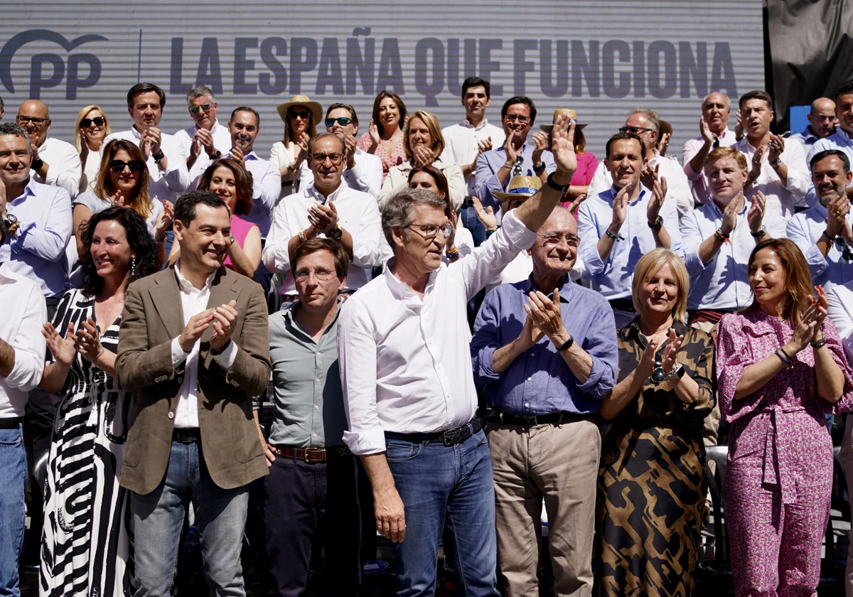 Feijóo, en Málaga el domingo, en un acto con alcaldes