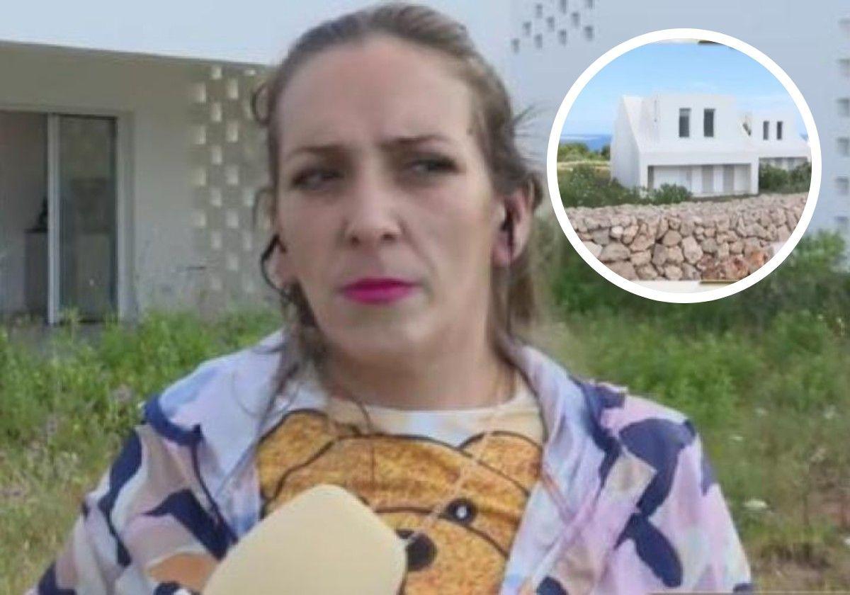 La okupa del chalet de lujo de Menorca rompe su silencio: «Cobro 1.500  euros del Ingreso Mínimo Vital»