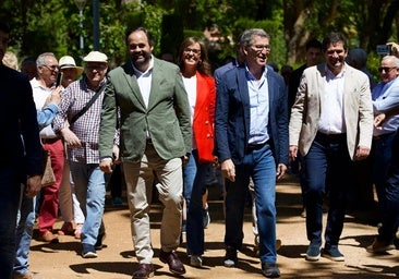 Núñez defiende ante Feijóo la cuenca cedente y critica la política «ecologista» del PSOE