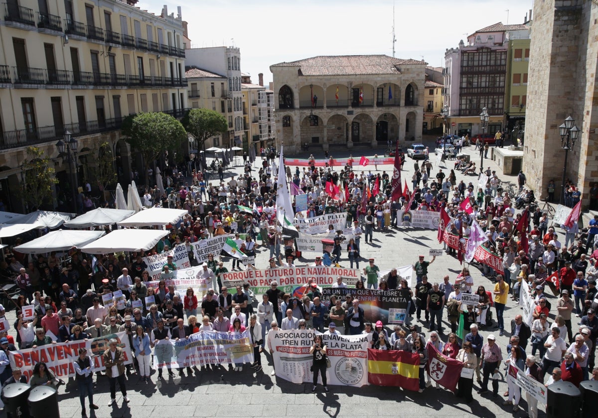 Concentración en Zamora para reivindicar la reapertura del corredor ferroviario Ruta de la Plata