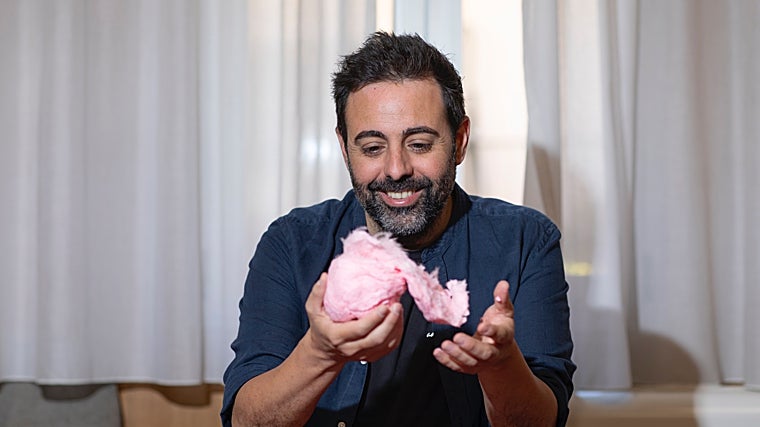 Pozuelos, en otro momento de la entrevista