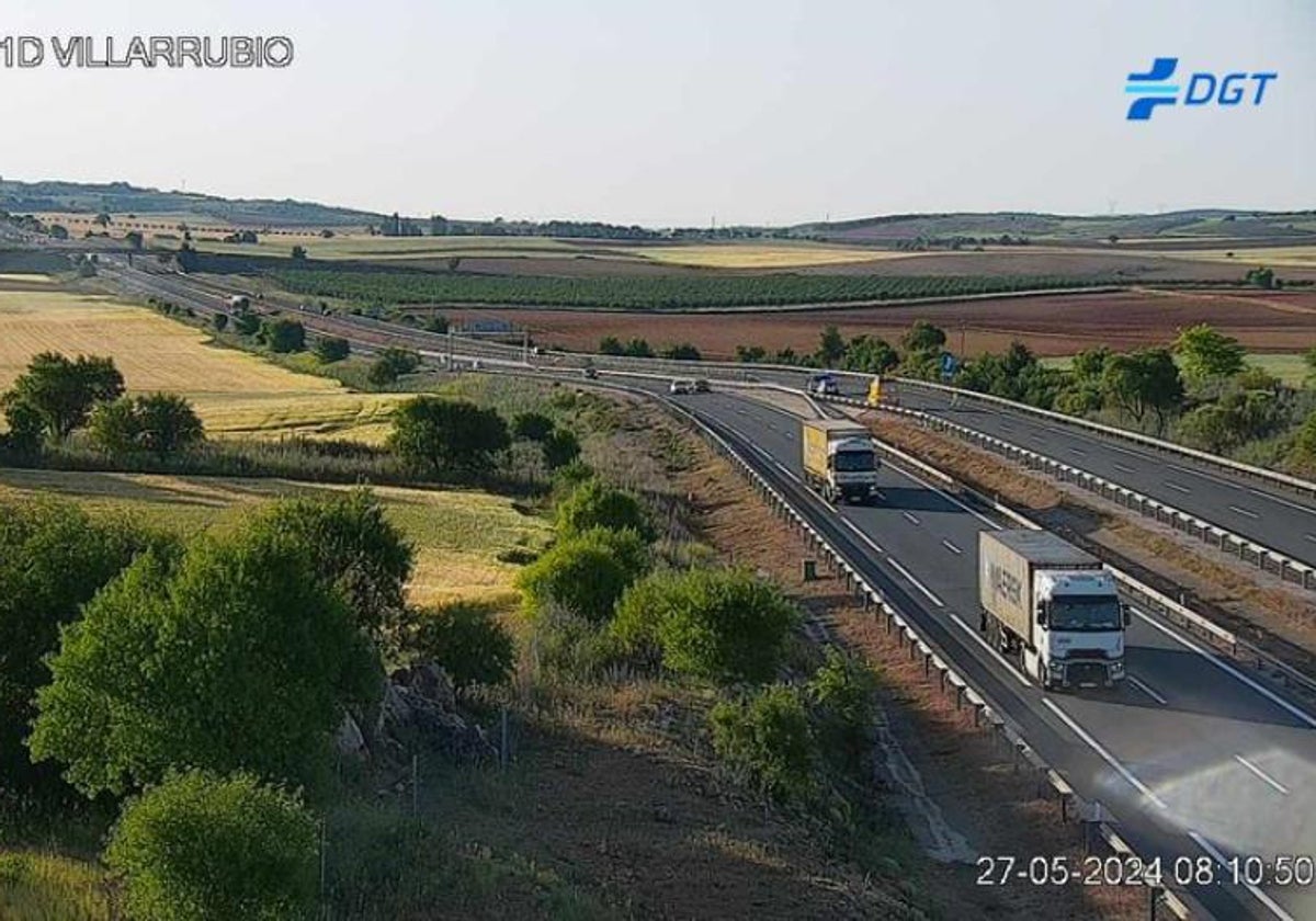 El accidente se ha registrado en este punto de la A-3