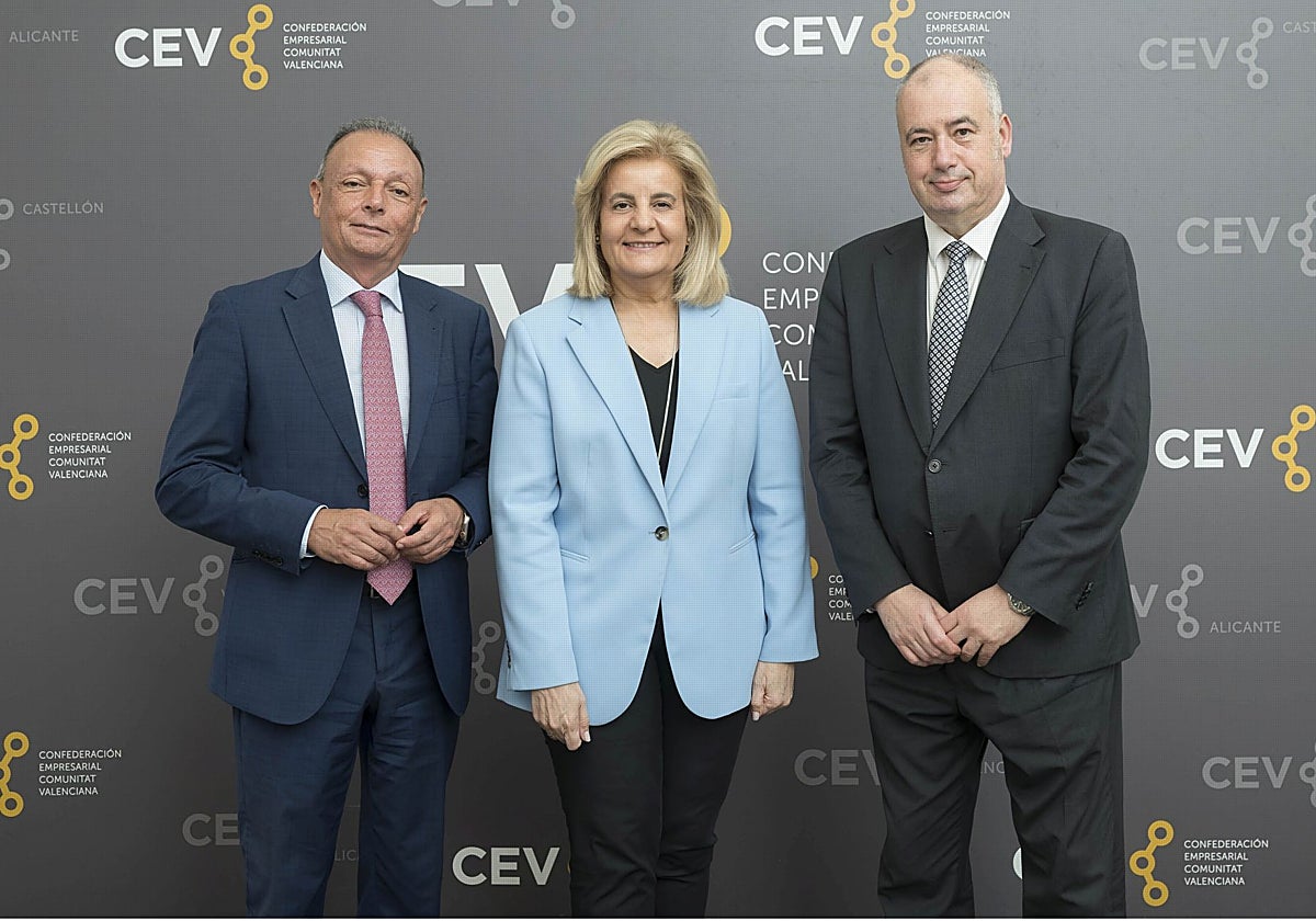 Salvador Navarro, Fátima Bañez y Albert Gendrau