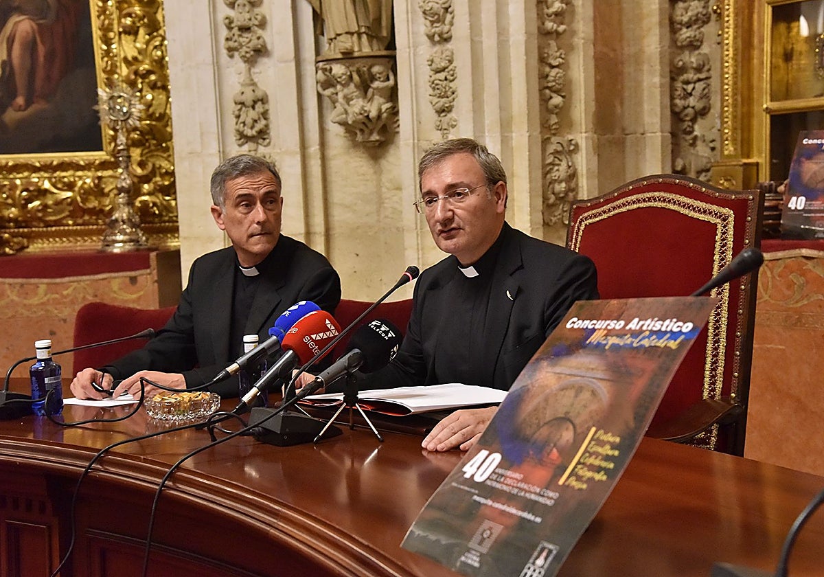 Jesús Daniel Alonso y Joaquín Alberto Nieva, en la presentación del concurso