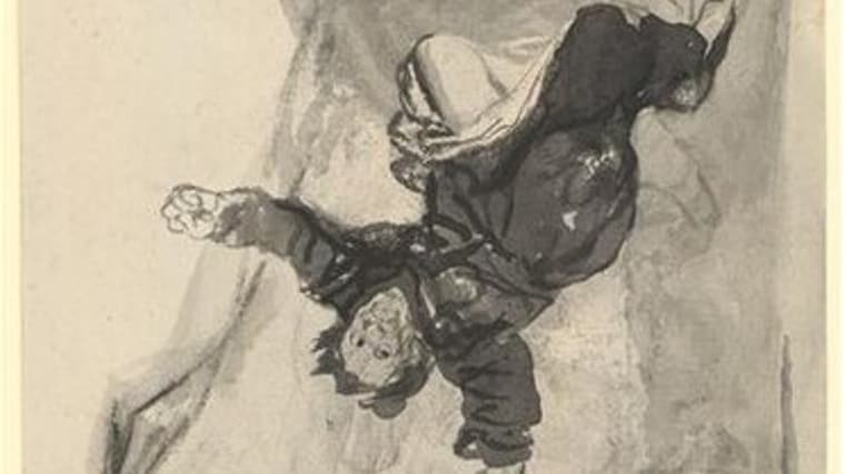 Goya, Pesadilla (D 19). Musée des Beaux-Arts, Marsella