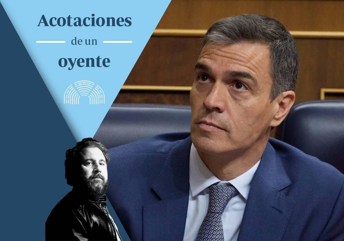 El presidente del Gobierno, Pedro Sánchez, en el Congreso