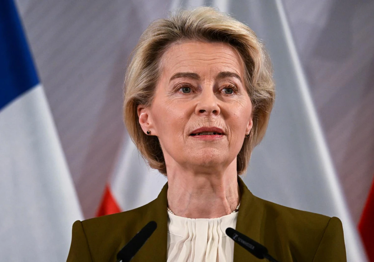 La presidenta de la Comisión Europea, Ursula von der Leyen