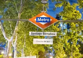 Metro refuerza el servicio de L10 con motivo de la emisión de la final de la Champions en el Bernabéu
