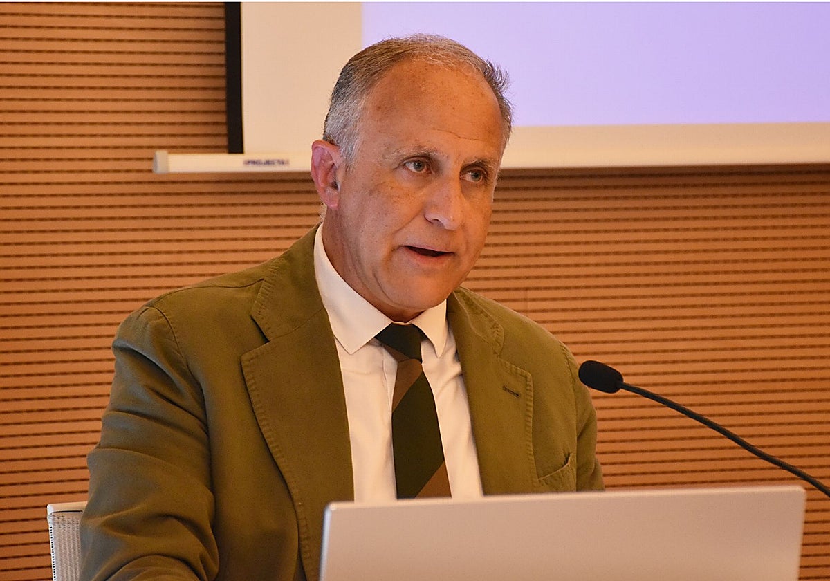 Jorge Soley, durante las jornadas de la Universidad Católica de Valencia