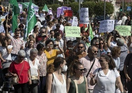 Protestas en seis capitales andaluzas en defensa de la sanidad y la educación pública